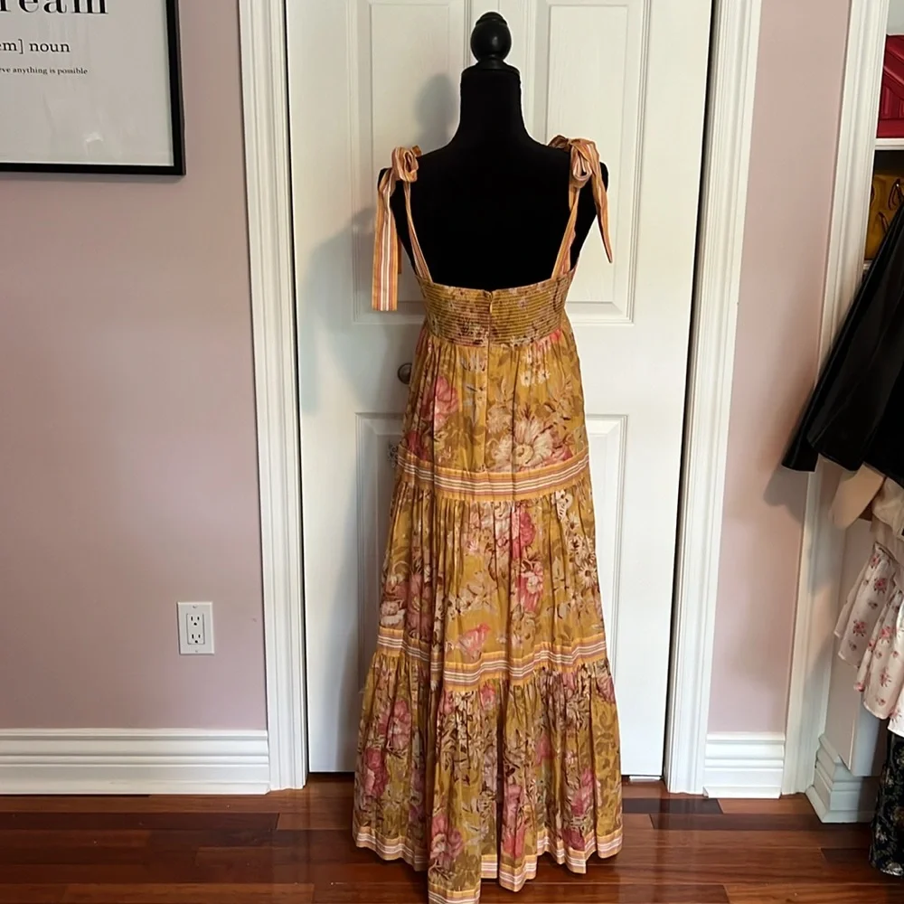 Zimmerman🌺 The Pattie Midi Dress in Bright Florals. Zimm Sz. 2= US 6/8 - Picture 7 of 13